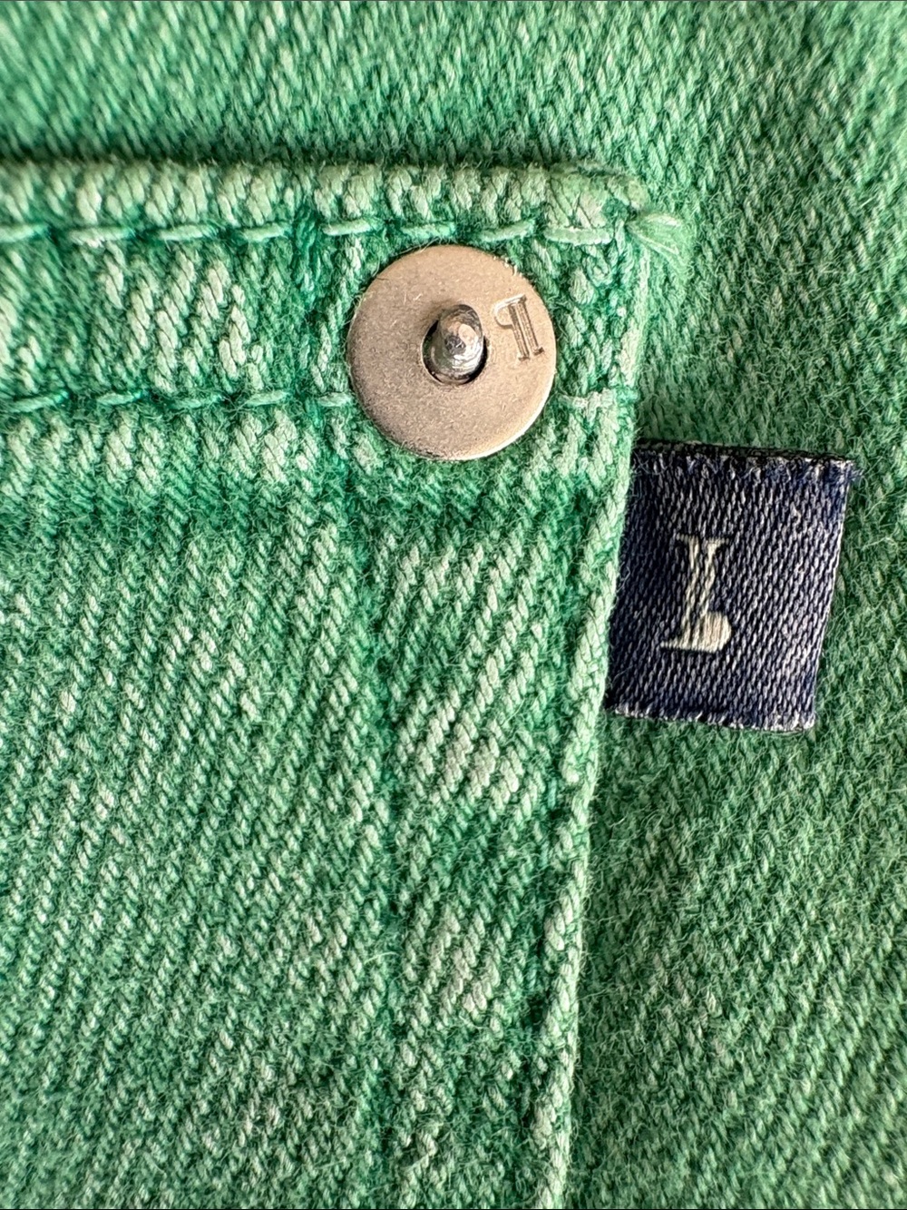 Pilcro Green High-Rise Button-Fly Jeans - Picture 3 of 8